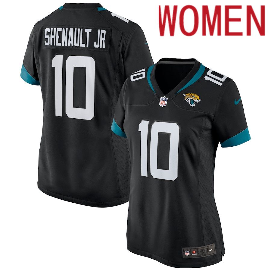 Women Jacksonville Jaguars #10 Laviska Shenault Jr. Nike Black Game NFL Jersey->women nfl jersey->Women Jersey